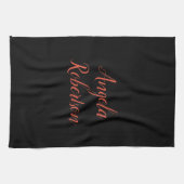 単モダン純シンプルミニマリストの名前 キッチンタオル (横)