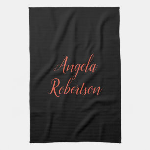 単モダン純シンプルミニマリストの名前 キッチンタオル