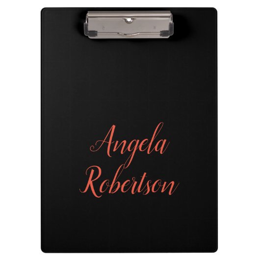 単モダン純シンプルミニマリストの名前 クリップボード (正面)