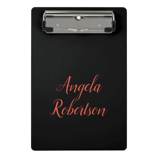 単モダン純シンプルミニマリストの名前 ミニクリップボード (正面)