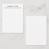 単ユニークモダン極主義 ノートカード (正面/裏面)