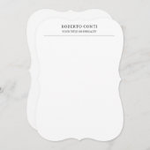 単ユニークモダン極主義 ノートカード (正面/裏面)