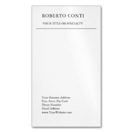 単ユニークモダン極主義 マグネット名刺