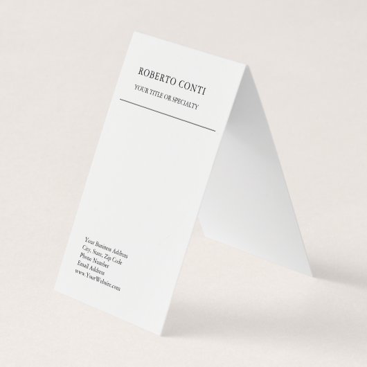 単ユニークモダン極主義 名刺 (正面)