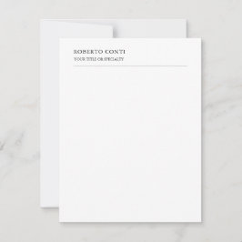 単ユニークモダン極的な名前 ノートカード