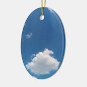 単一の雲 セラミックオーナメント (左)