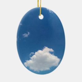 単一の雲 セラミックオーナメント