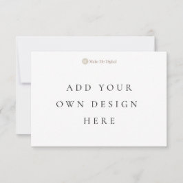 単一の3.5x5インチの横型カード（封筒付き）