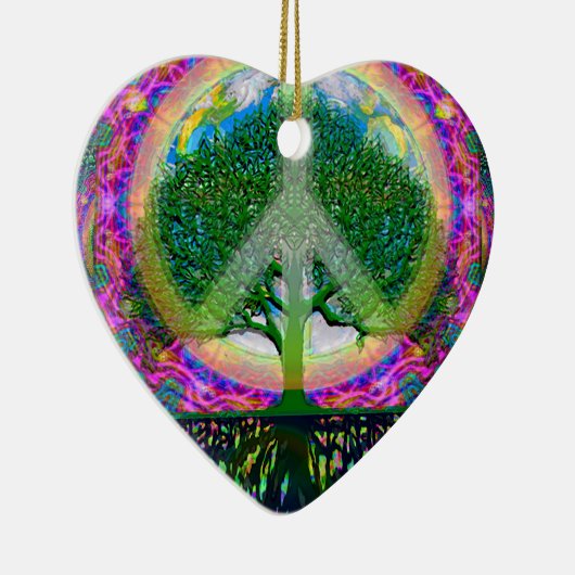 単一性および平和生命の樹 セラミックオーナメント (右)