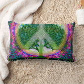 単一性および平和生命の樹 ランバークッション (ブランケット)