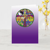 単一性のスピリチュアルの記号 カード (黄色い花)