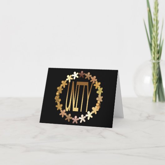 単一性のノート カード (正面)