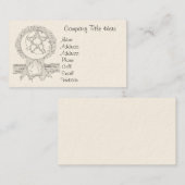 単一性のプロフィールカード 名刺 (正面/裏面)