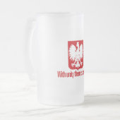 単一性の強さポーランドと フロストグラスビールジョッキ (正面左)