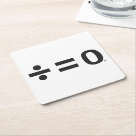 単一性の記号の正方形のコースター スクエアペーパーコースター