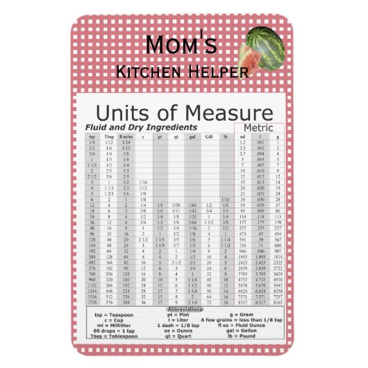 単位スイカデザイン マグネット (縦)