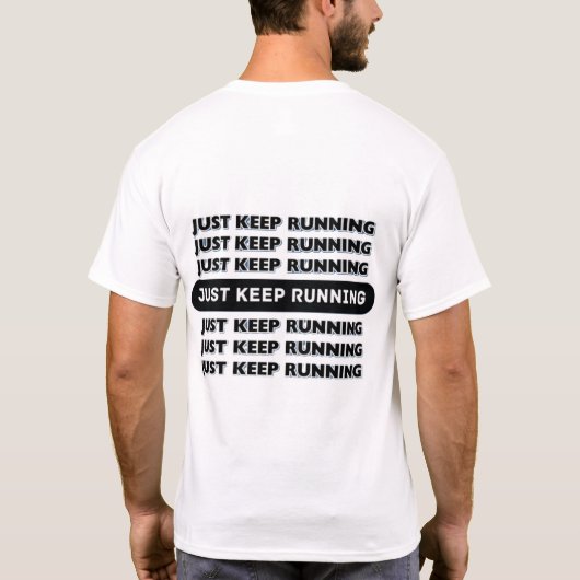 単保走やる気を起こさせる Tシャツ (裏面)