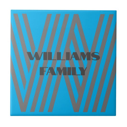 単像イニシャルセラミックタイル タイル (正面)