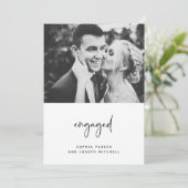 単婚約したに |ミニマル写真婚約 案内状 (スタンド正面)