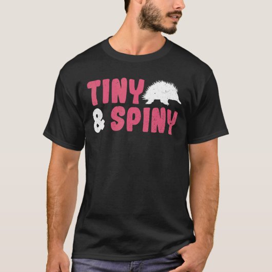 単孔性Echidnaのための小さくてとげのある引用文 Tシャツ (正面)