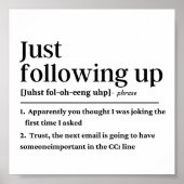 単後を追なる上おもしろい記 ポスター (正面)