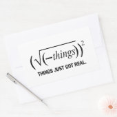 単得実在 長方形シール (封筒)