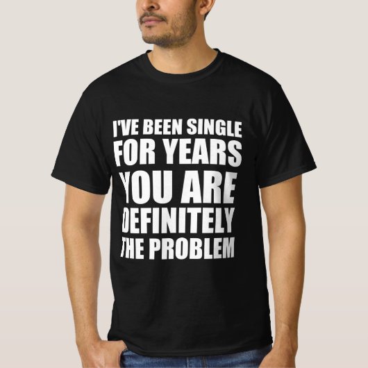 単性おもしろい引用文 Tシャツ (正面)