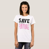 単文字デザインに救FUNTURE Tシャツ (正面フル)