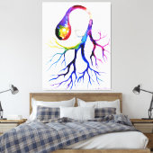 単極ニューロン キャンバスプリント (インサイチュ (寝室))