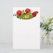 単火文定常 便箋 (スタンド正面)