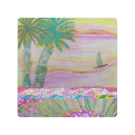 単独でセーリング メタルプリント