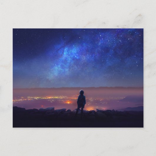 単独でハイキング ポストカード (正面)