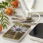 単独で立っている独身のなデイジー キーホルダー (正面右)