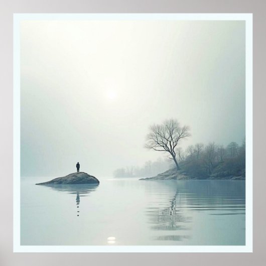 単独で霧のデザイン ポスター (正面)