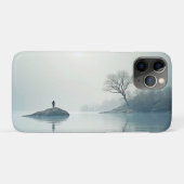 単独で霧のデザイン Case-Mate iPhoneケース (裏面(横))