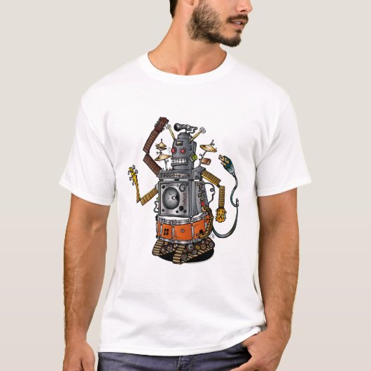 単独で263の考えのロボット Tシャツ (正面)
