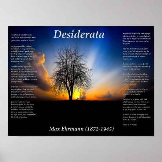 単独のツリー ポスター (正面)