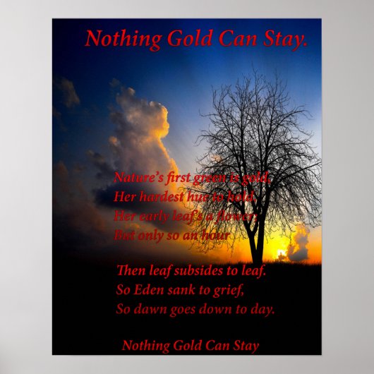 単独のツリー ポスター (正面)