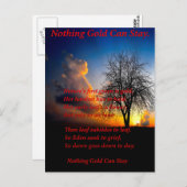 単独のツリー ポストカード (正面/裏面)