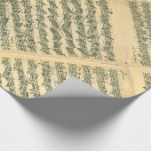 単独のバイオリンのためのBach Chaconneの原稿 ラッピングペーパー (角)