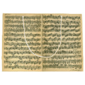 単独のバイオリンのためのBach Chaconneの原稿 ラージペーパーバッグ (裏面)