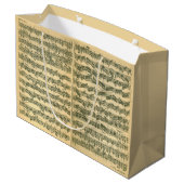 単独のバイオリンのためのBach Chaconneの原稿 ラージペーパーバッグ (裏面アングル)