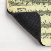 単独のバイオリンのためのBach Partita音楽原稿 マウスパッド (コーナー)