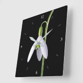 単独の完成 スクエア壁時計 (傾斜)