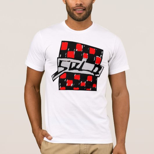 単独のCheckerd Tシャツ (正面)