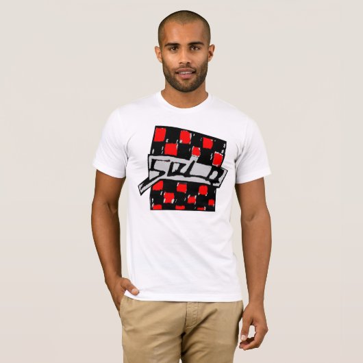 単独のCheckerd Tシャツ (正面フル)