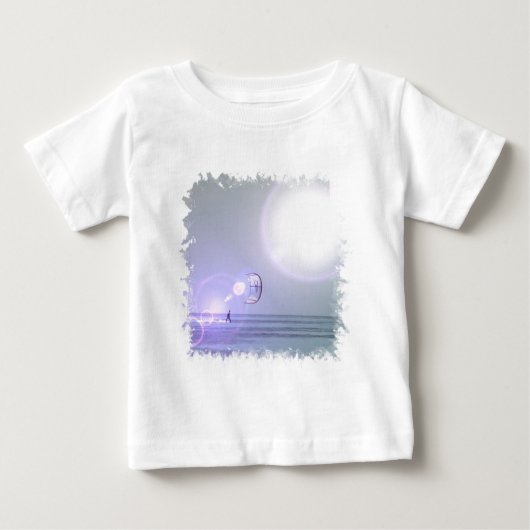 単独のKiteboardのベビーのTシャツ ベビーTシャツ (正面)