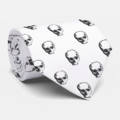 単独のskullzの山 ネクタイ (ロール)