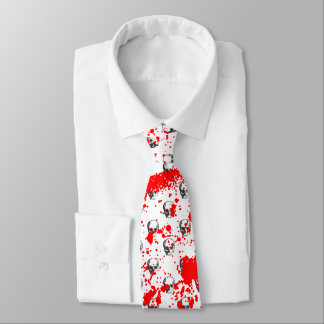 単独のskullzのsplatzの山 ネクタイ