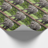 単独アフリカゾウのbull. ラッピングペーパー (角)